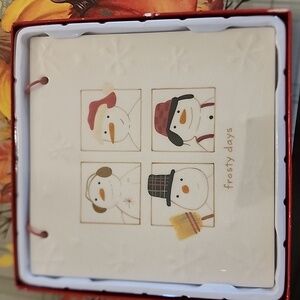 Hallmark winter decor tile wall decor excellent condition Frosty Days